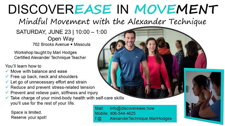 DiscoverEASE in Movement workshop 6-23-18